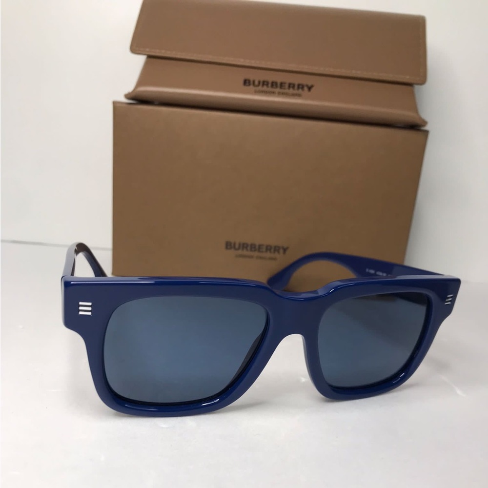 Authentic Burberry Dark Blue Square Men's Sunglasses BE4394 405880 54 - Picture 5 of 15